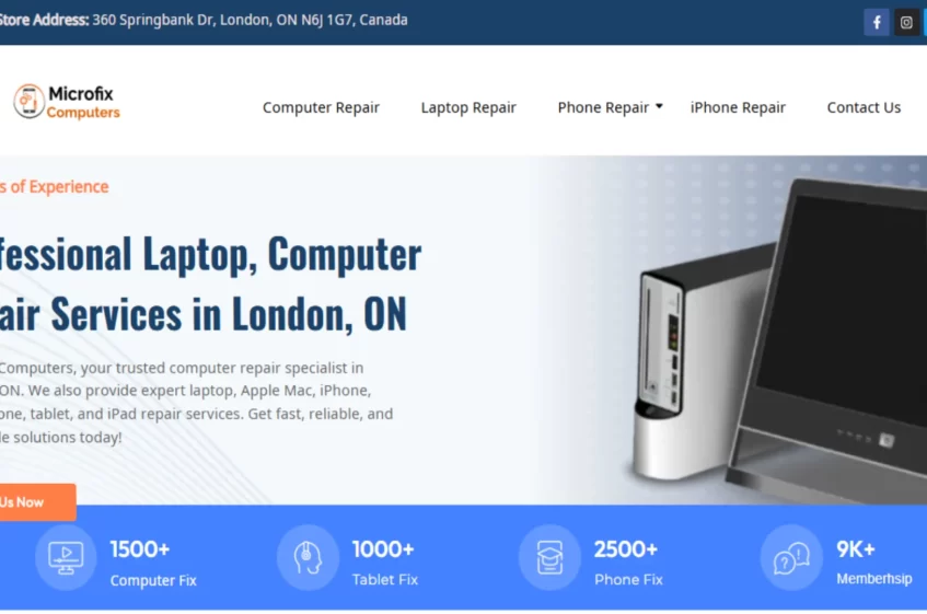 Microfix Computers SEO Project by AdYogi Agency